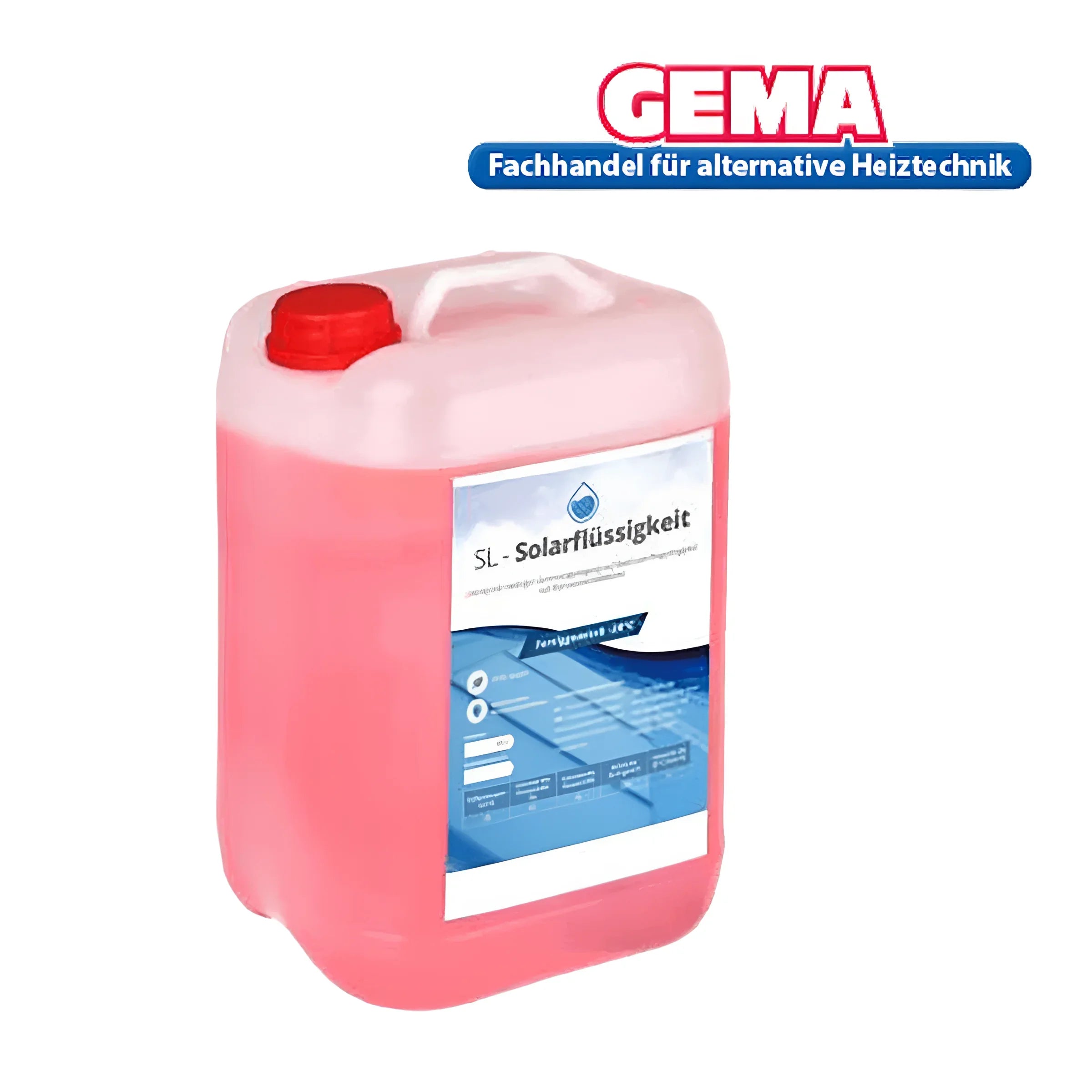 Pink Solarflüssigkeit in Plastikbehälter für Boiler-Zubehör, bis -22°C geeignet