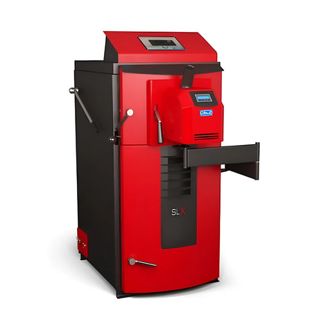 Komplettpaket Attack SLXCP 20 kW Pelletskessel mit Hygienespeicher.