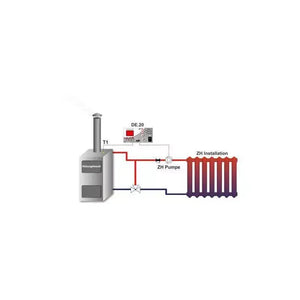 Schematische Darstellung eines digitalen Pumpenreglers EU-21 mit Pumpenschutz für langlebige Heizsysteme