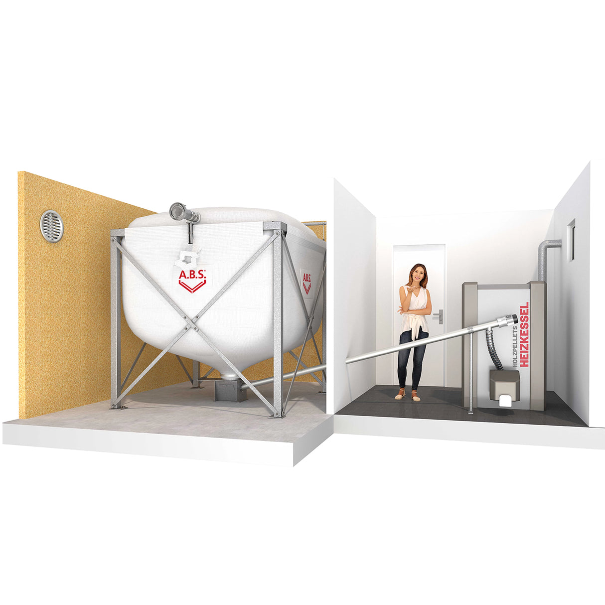 A.B.S. Flexilo Standard pellet siló