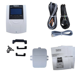 TECH i-1 CWU varmekredsregulator vejrkompenseret – blandeventil + varmtvandspumpe