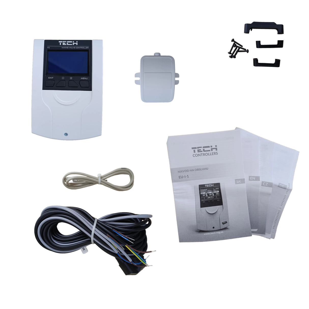 TECH EU-i-1 контролер на смесителен вентил 3/4-пътен - отоплителна крива и защита на връщането