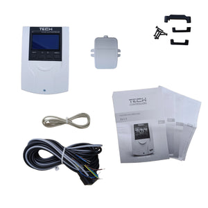 TECH EU-i-1 контролер на смесителен вентил 3/4-пътен - отоплителна крива и защита на връщането