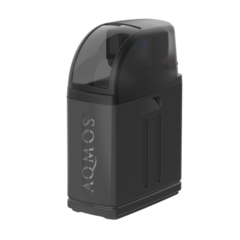 Wasserenthärtungsanlage Aqmos R2D2-32 Black Edition mit Anschlussset und Montageblock
