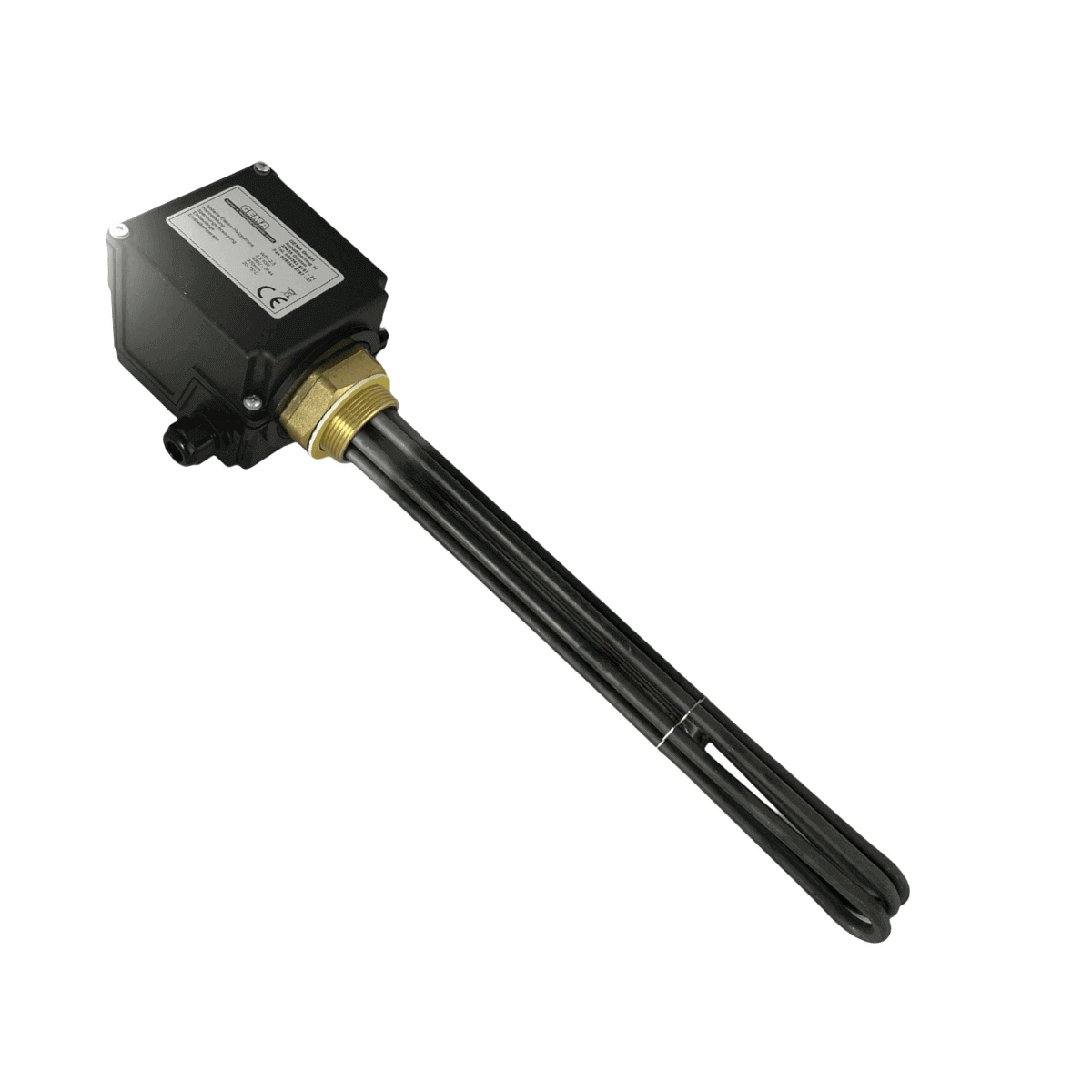 Immersionsheizstab mit Thermostat für Heizpatrone 4,5 kW AG 1 ½“ Notheizung PV