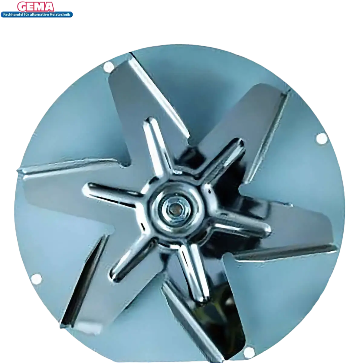 Shiny metal fan blade assembly for Abgasgebläse Thermoflux Pelling Eco with konstant Heizleistung