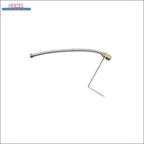 Flexible Metallschlauch mit Montageschelle an Thermoflux 25/135 plus Solarpaket IV