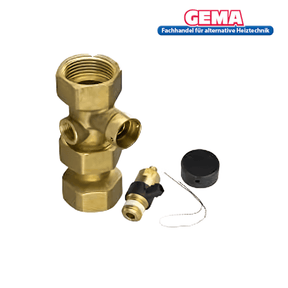 Kappenventil 1" Messing.