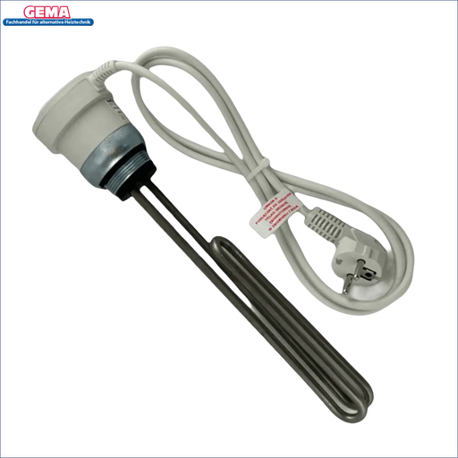 Immersionsheizung mit elektrischem Kabel für Heizstab Heizpatrone 1,5 kW 1 ½“ mit AG