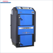 Blaue und graue Festbrennstoffheizung Holzvergaser Atmos DC 18GSE Ansicht