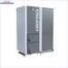 Graue und silberne Heizungsanlage des Pelletkessel DEFRO Gamma 15 kW