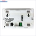 Weiße wandmontierte Steuerungspanel mit grüner Anschlussklemme für PLUM ecoTouch Raumthermostat