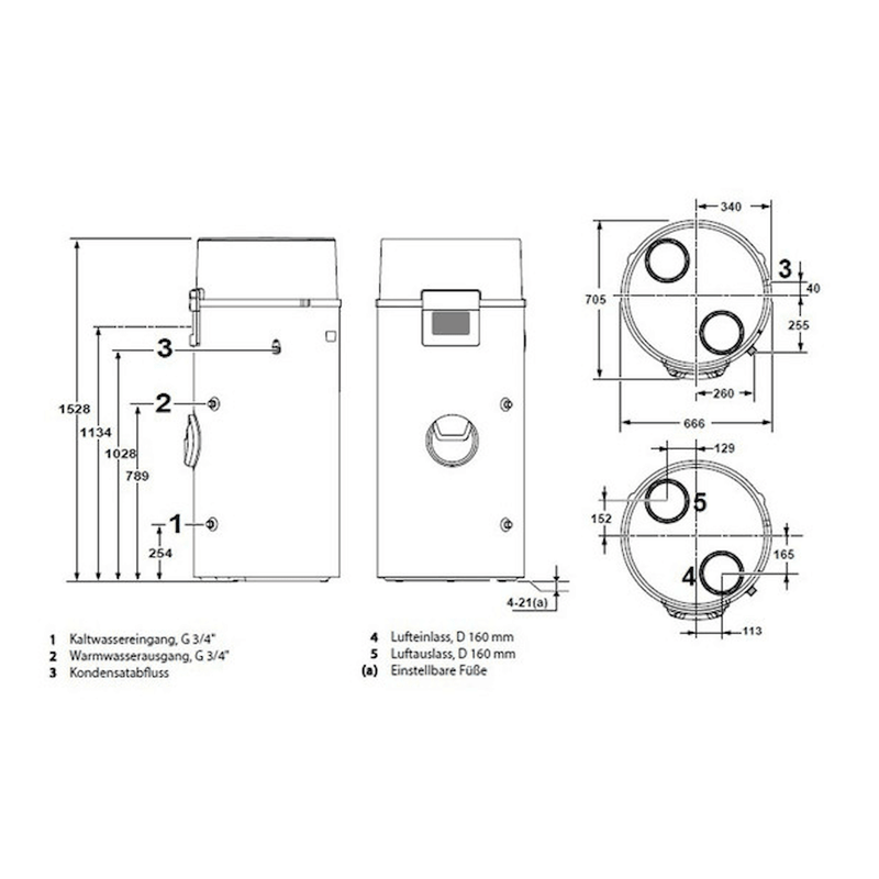 Remeha Warmwasser - Wärmepumpe Azorra Ace 200 Liter 2,4 kW - GEMA Shop