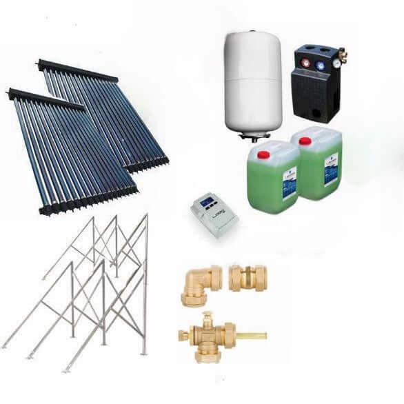 Solarpaket Röhrenkollektor HP22 Flachdach 7,22 m² - GEMA Shop