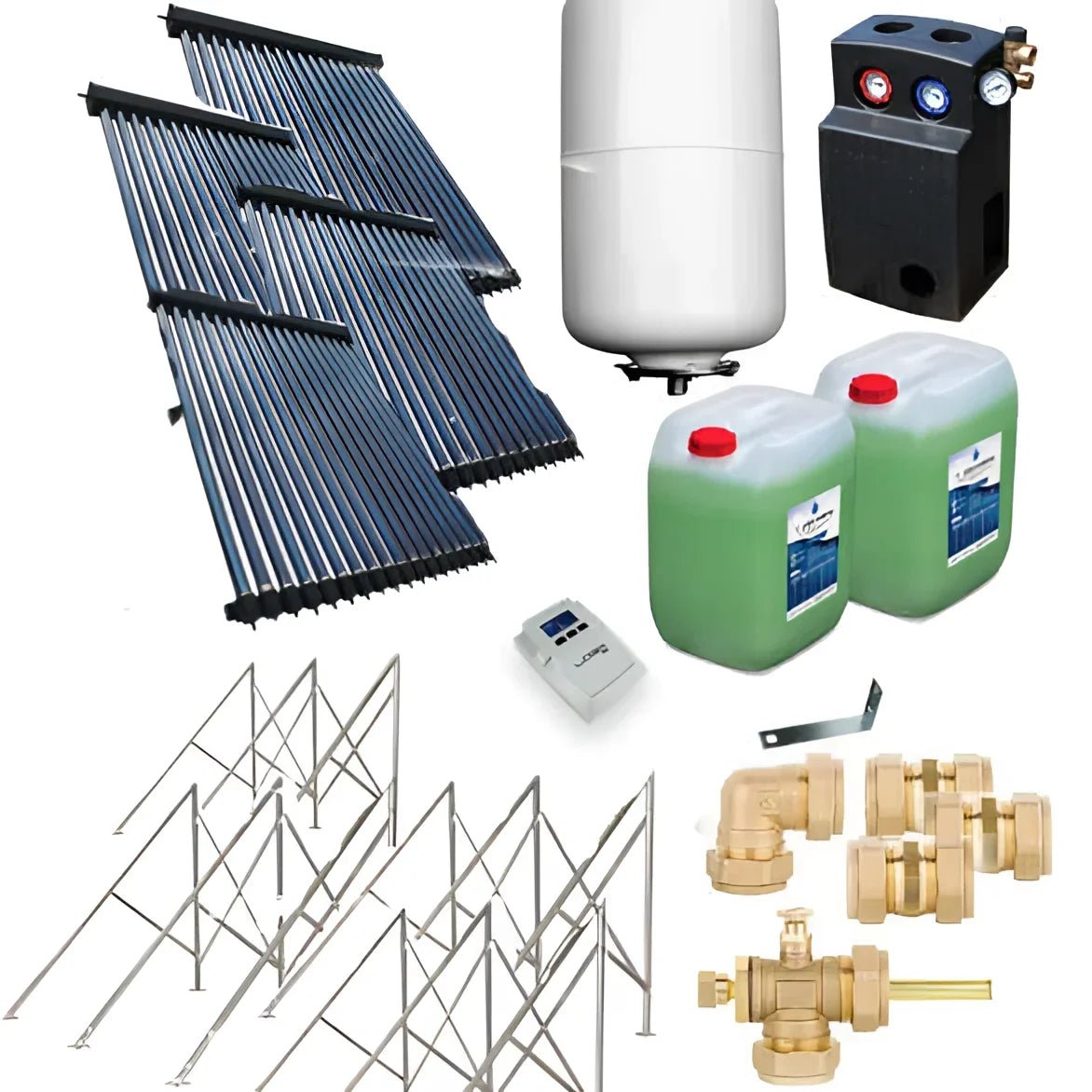 Solarpaket Röhrenkollektor HP30 Flachdach 19,56 m² - GEMA Shop