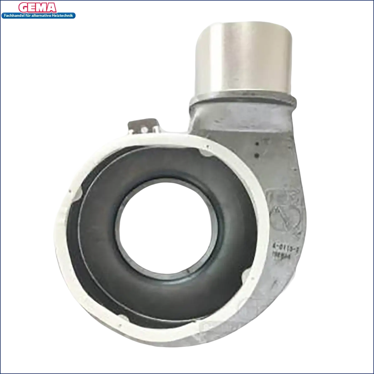 Silbernes Thermoflux Alu Gehäuse für Rauchgas-Gebläse mit Turbocharger