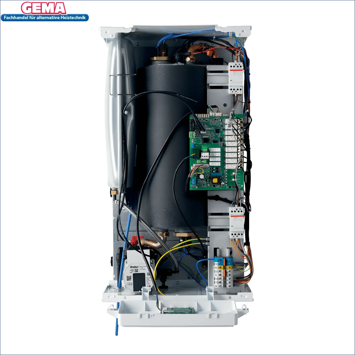 Open-cased Vaillant eloBLOCK mit sichtbaren Komponenten, optisch komplett überarbeitet